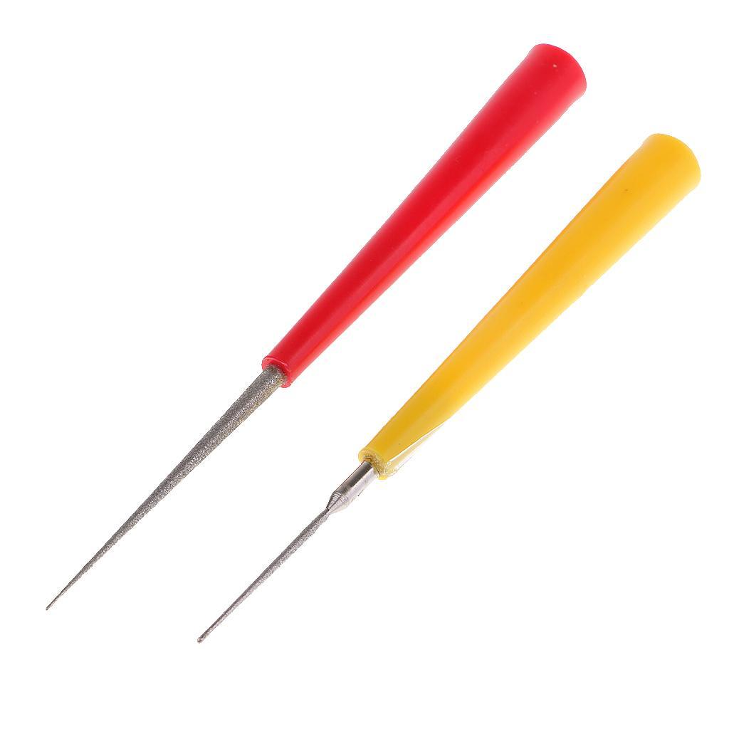 2X 4 Pieces Bead Reamer Set Jewelry Craft Tool Metal Glass Stone Polish