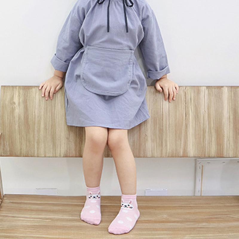 Set 5 Đôi Tất Lưới In Hình Dễ Thương Cho Bé