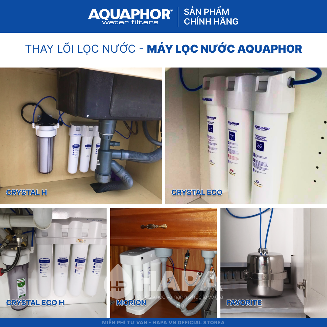 Lõi Lọc Nước AQUAPHOR K7B Thay Cho Máy Lọc Nước AQUAPHOR CRYSTAL ECO, ECO H - Hàng Chính Hãng