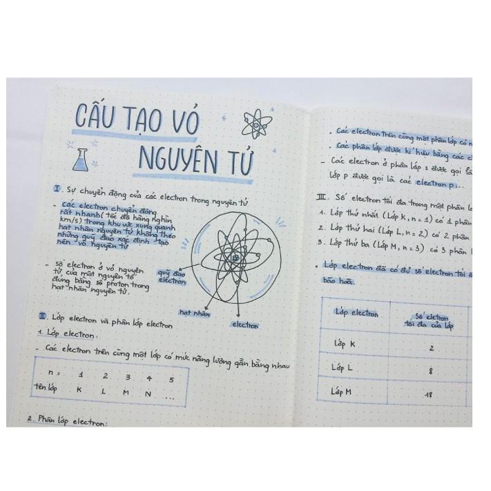 Combo 3 Vở Crabit Dotted Notebook - Vở Kẻ Chấm Bi - Màu vàng