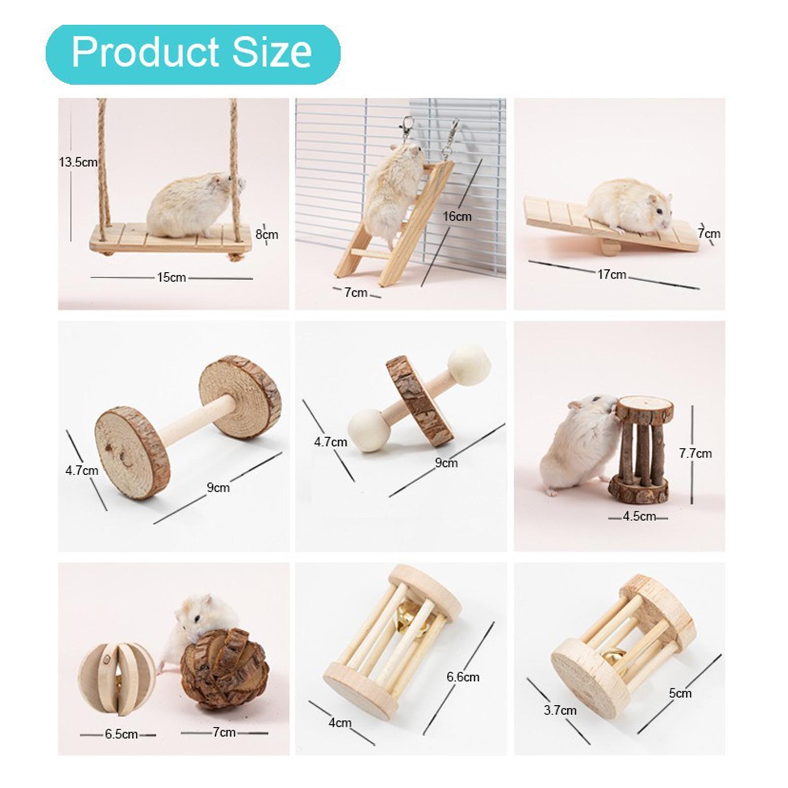 Hamster Chew Toys Chinchillas Toys  Care for Small Pets Playing