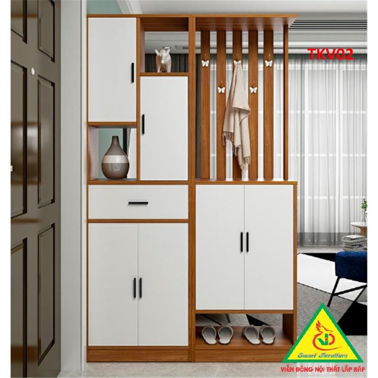 TỦ KỆ TRANG TRÍ KIÊM VÁCH NGĂN TKV02 - Nội thất lắp ráp Viendong Adv