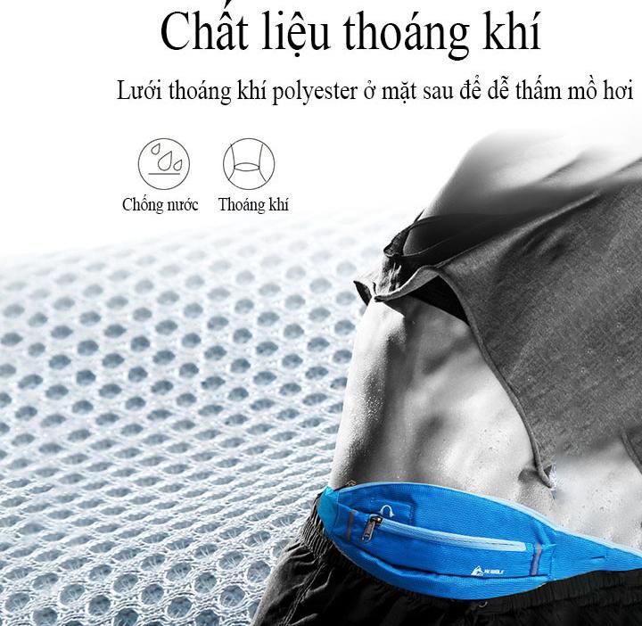 Túi đeo hông Túi đeo bụng Túi đeo chéo nam nữ Túi đeo bao tử chạy bộ tập gym Hewofl 1792 hàng chính hãng