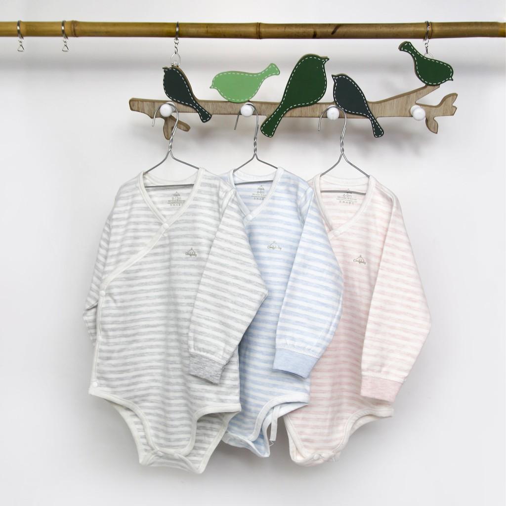 Set quần áo Bodysuit cài chéo giữ ấm ngực kèm quần rời Comfybaby 100% Cotton dày dặn cho bé từ 3 tháng đến 12 tháng
