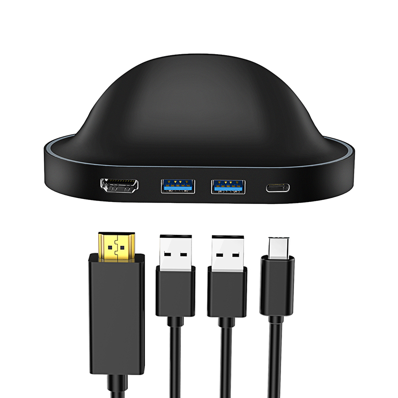 Dock chuyển đổi điện thoại Type C sang Cổng HDMI/2*USB 3.0/TYPE C Orico XC-402- Hàng Chính Hãng