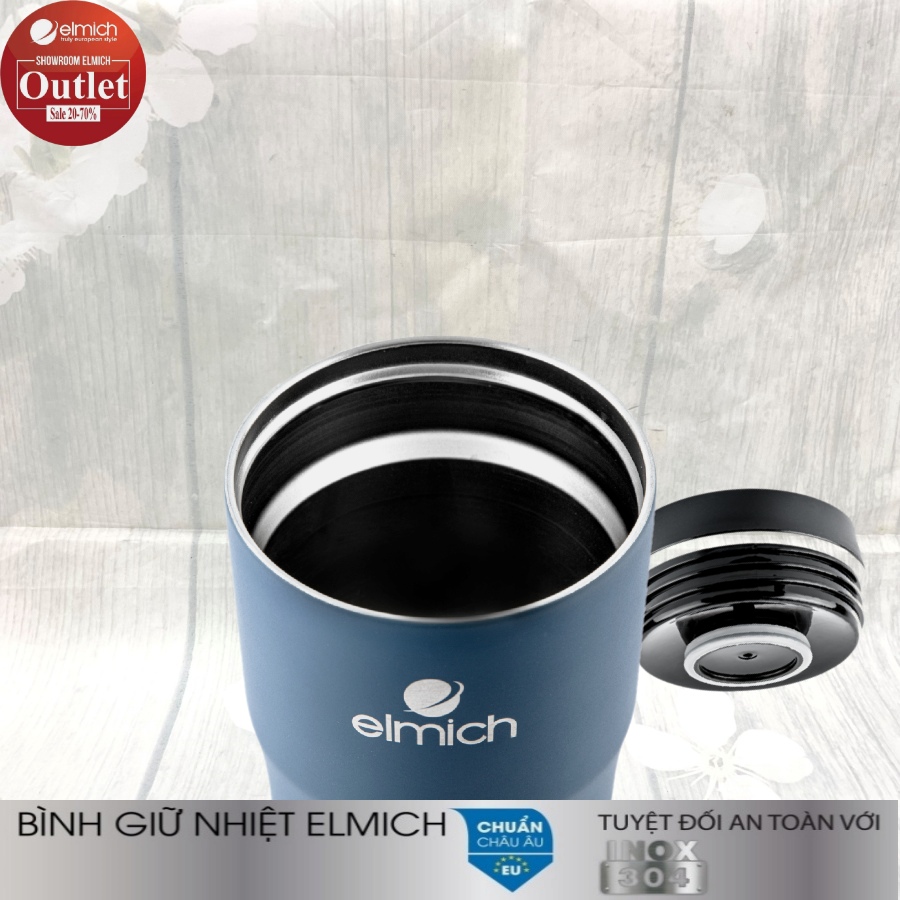 Cốc Giữ Nhiệt ELMICH, Inox 304 Tráng Bạc, EL-8013OL dung tích 480ml