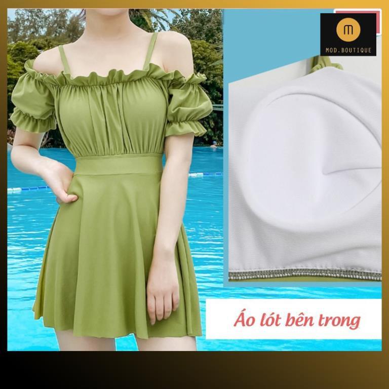 Váy Nữ Hở Vai Hai Dây Đi Chơi, Đi Biển Phong Cách Hàn Quốc Nhẹ Nhàng 2021 V11 ! *