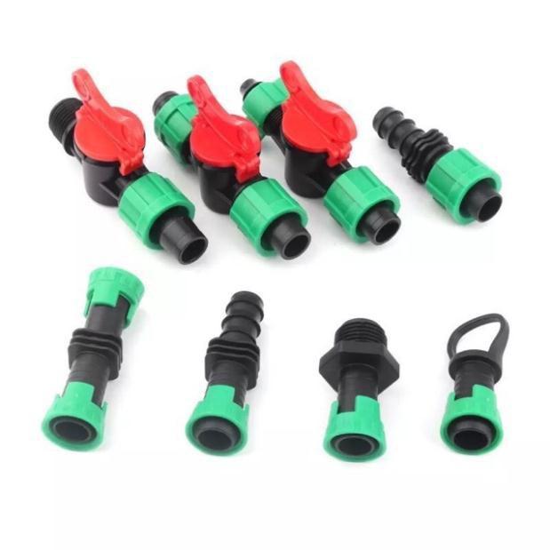 50 Van khóa khởi thủy nhỏ giọt dây dẹt 16mm kèm zoon cao su