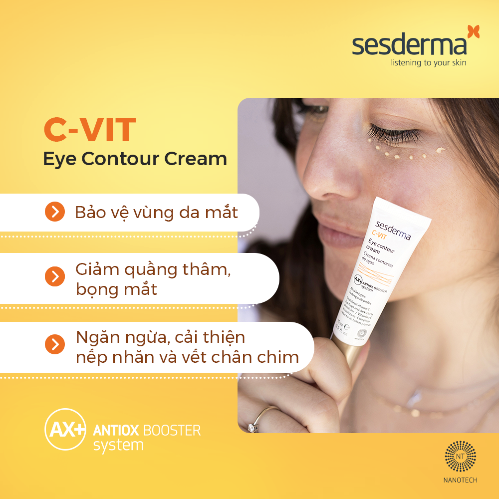 Kem dưỡng mắt Sesderma C-VIT Eye Contour Cream 15ml