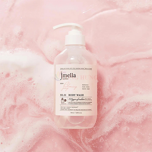 Sữa tắm hương nước hoa Jmella In France Blooming Peony cung cấp độ ẩm cho da (500ml) - Hàng chính hãng