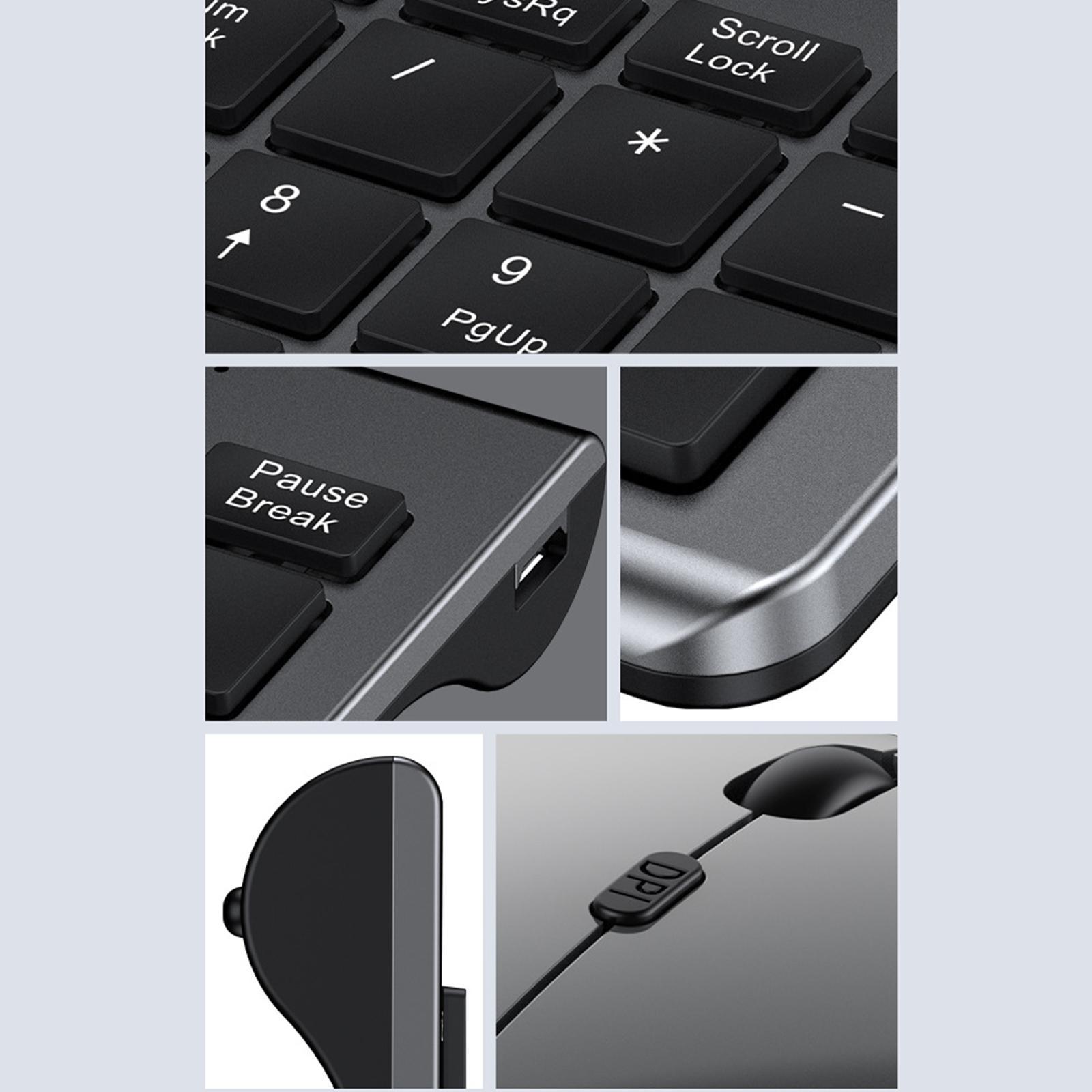 Silent Portable MIni Keyboard Universal Computer Gray