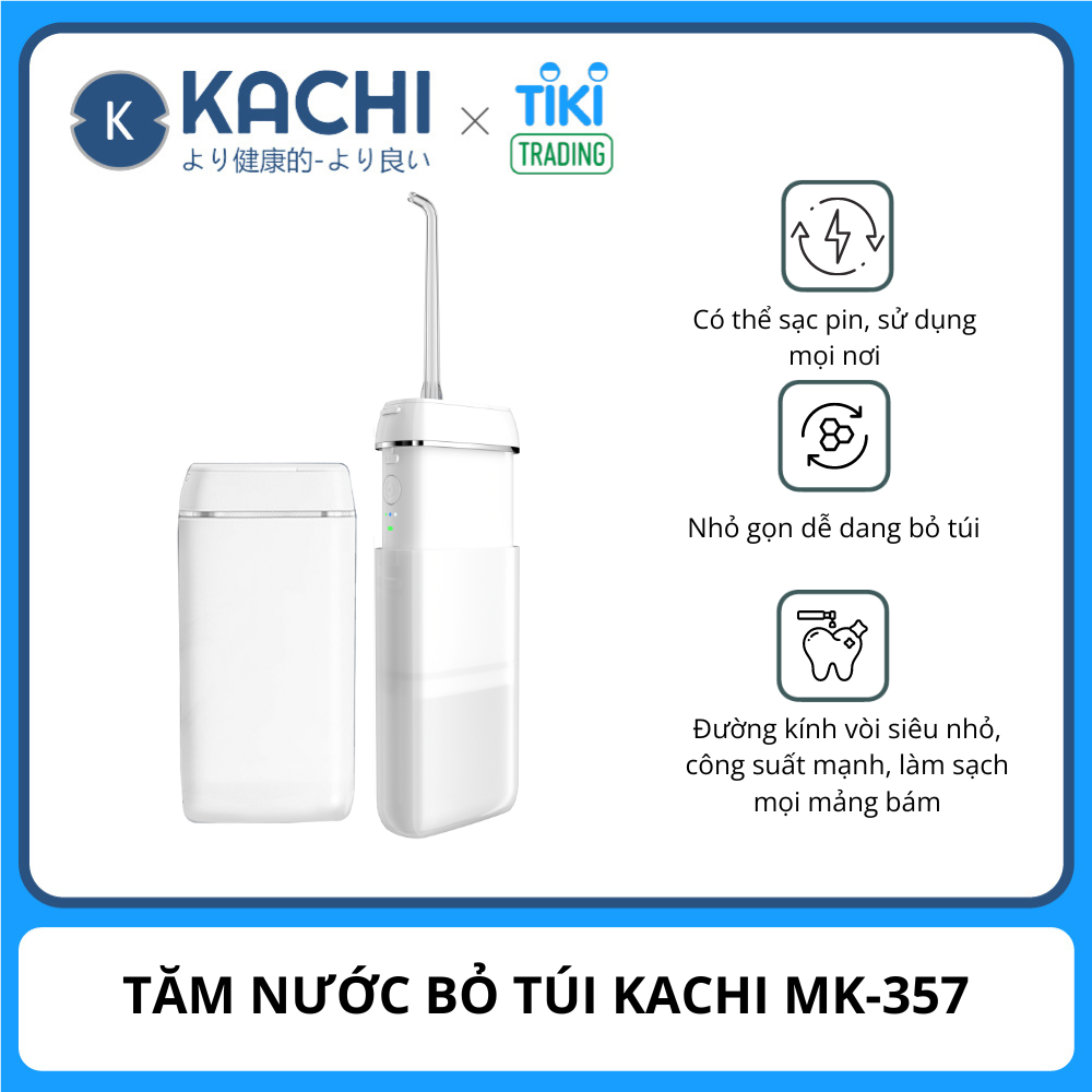 Tăm nước Kachi MK357 nhỏ gọn dễ dàng bỏ trong túi xách - Hàng chính hãng