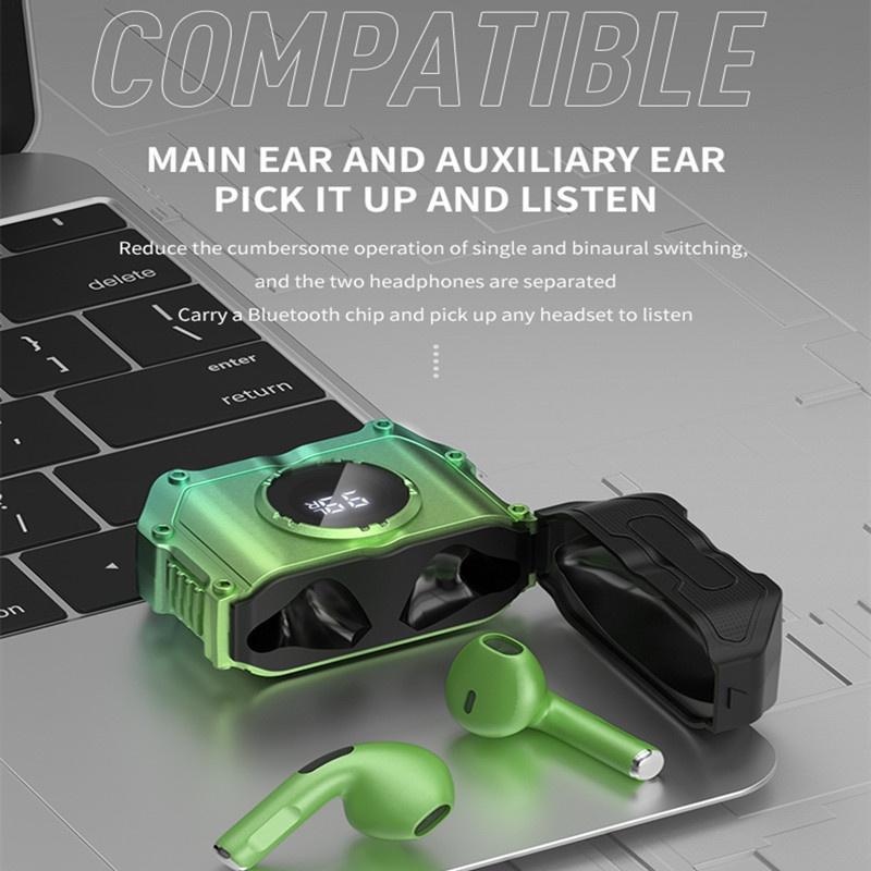 Tai Nghe Không Dây Bluetooth 5.2 Chống Nước Cảm Ứng 9D TZUZL M2 TWS Kèm Mic