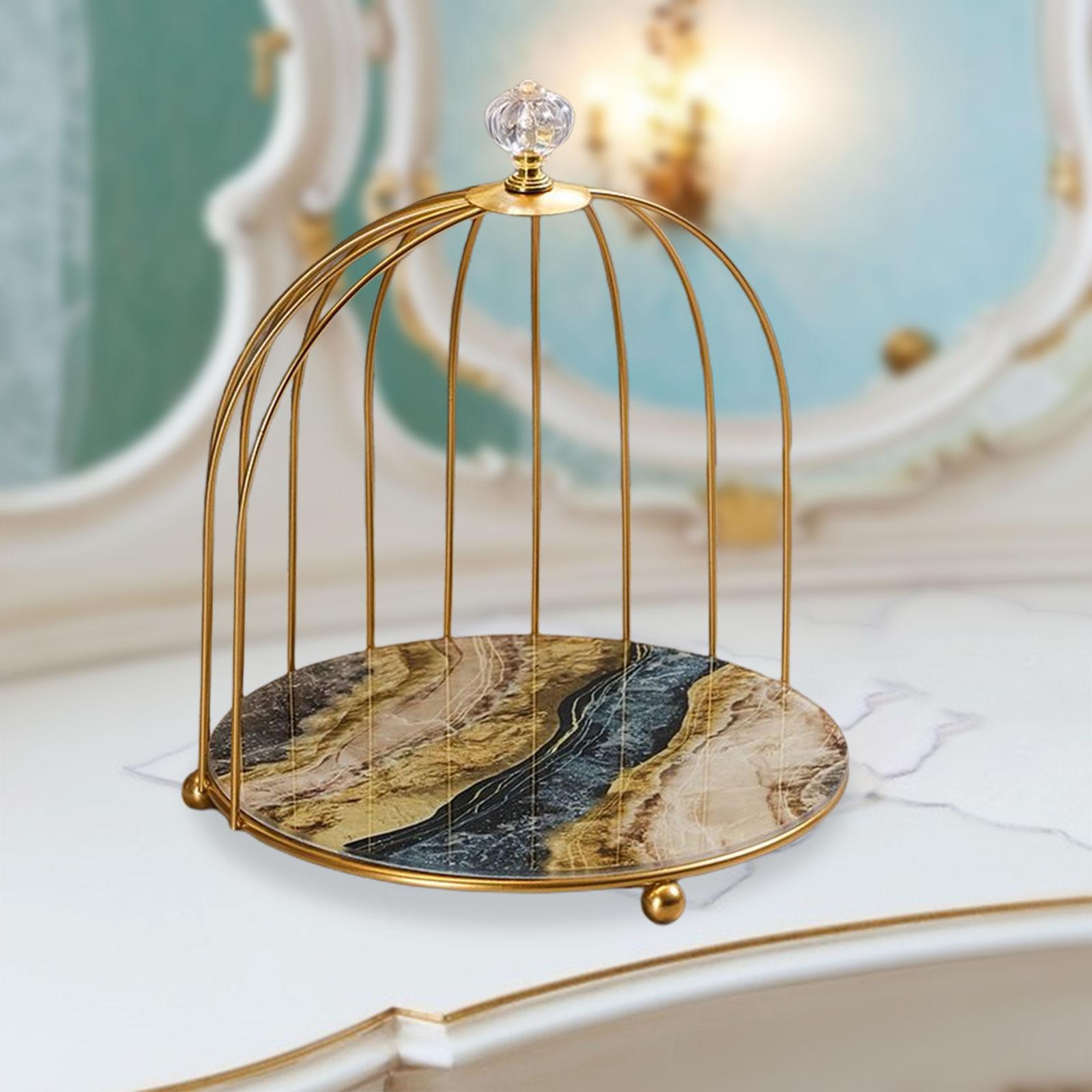 2x Bird Cage Lipstick Perfume Makeup Organizer for Vanity Display Women Girls