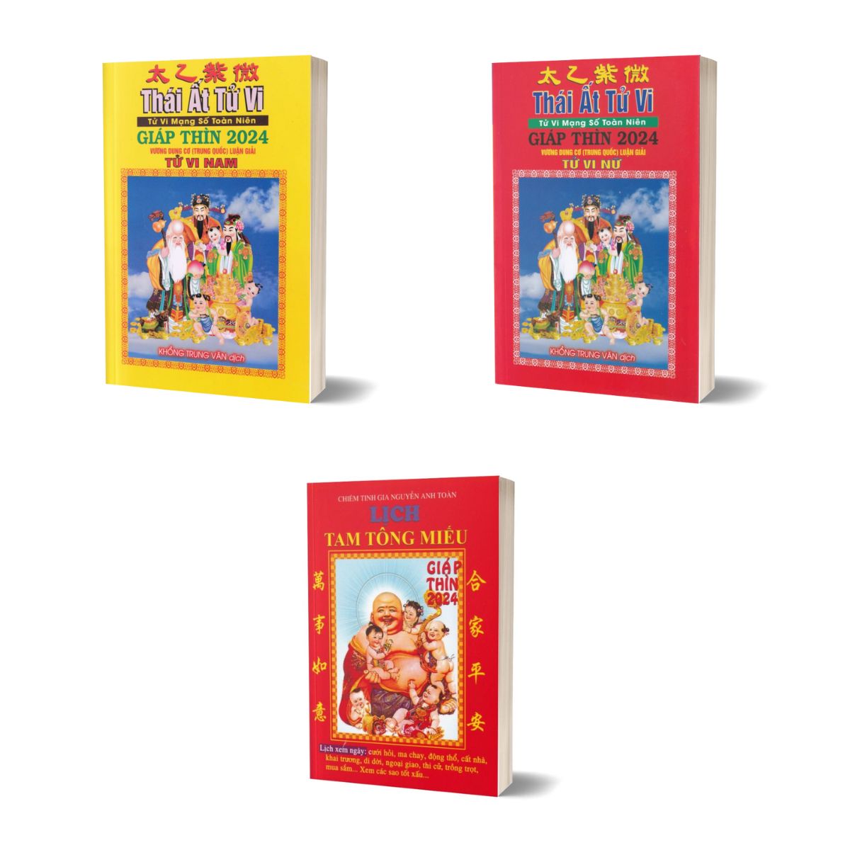 Combo Thái Ất Tử Vi - Tử Vi Mạng Số Toàn Niên + Lịch Tam Tông Miếu - Ất Tỵ 2025 (Bộ 3 Quyển)