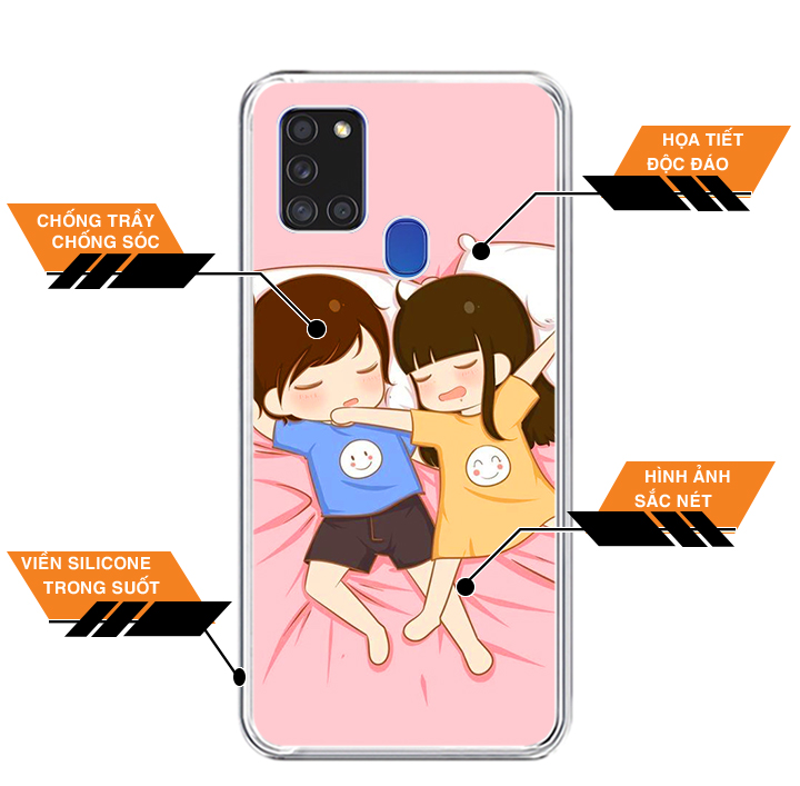 Ốp lưng điện thoại SAMSUNG GALAXY A21S - Silicon dẻo - 0376 COUPLE08 - Hàng Chính Hãng