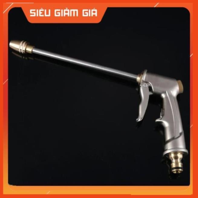 Bộ dây vòi xịt nước rửa xe,tưới cây .tăng áp 3 lần,loại 3m,5m 206701-2 đầu đồng,cút nhựa nối nhựa đen+ tặng đai