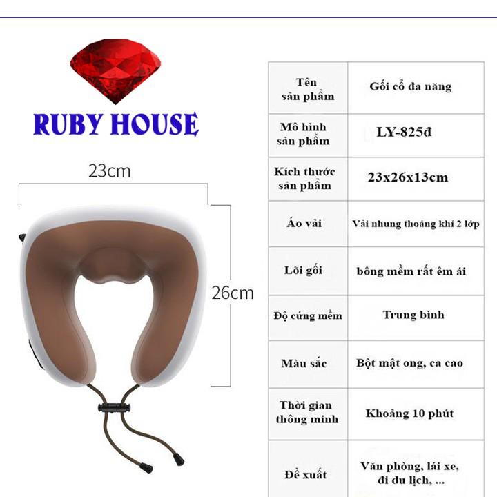 Gối massage cổ chữ U, gối massage cổ vai gáy cực hiệu quả-Ruby House