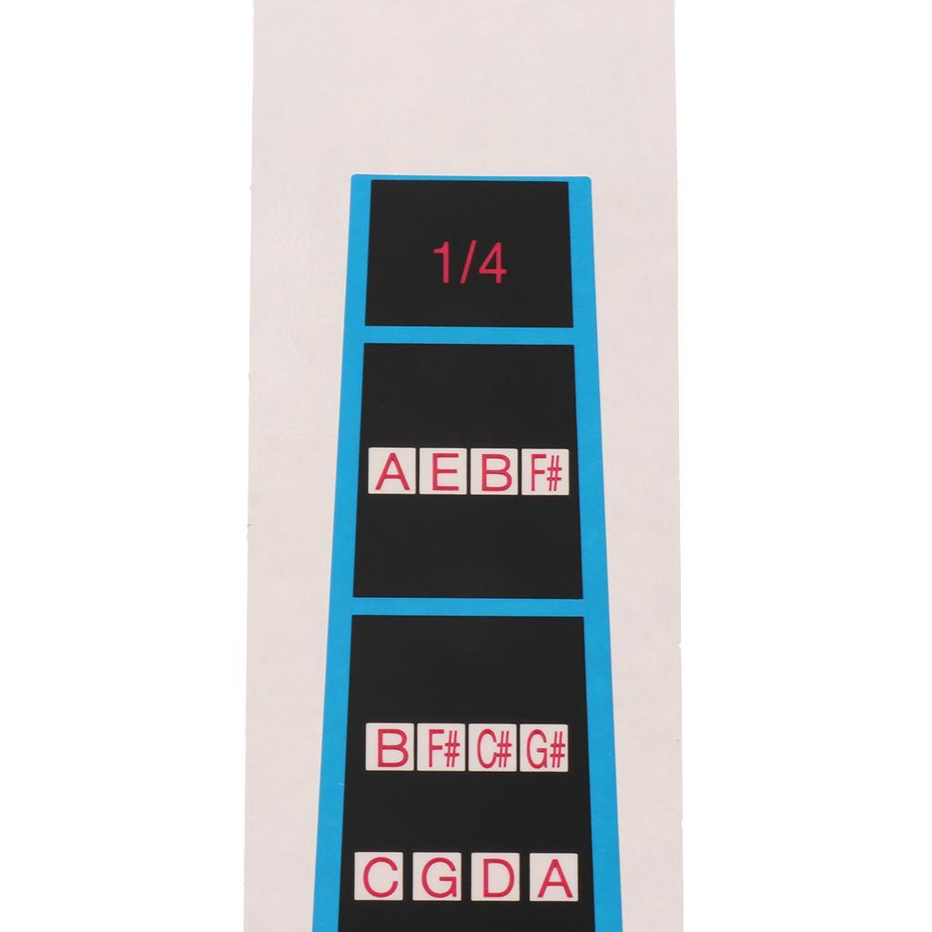 Violin Chart Finger Sticker Guide Intonation Chart for Violin Parts