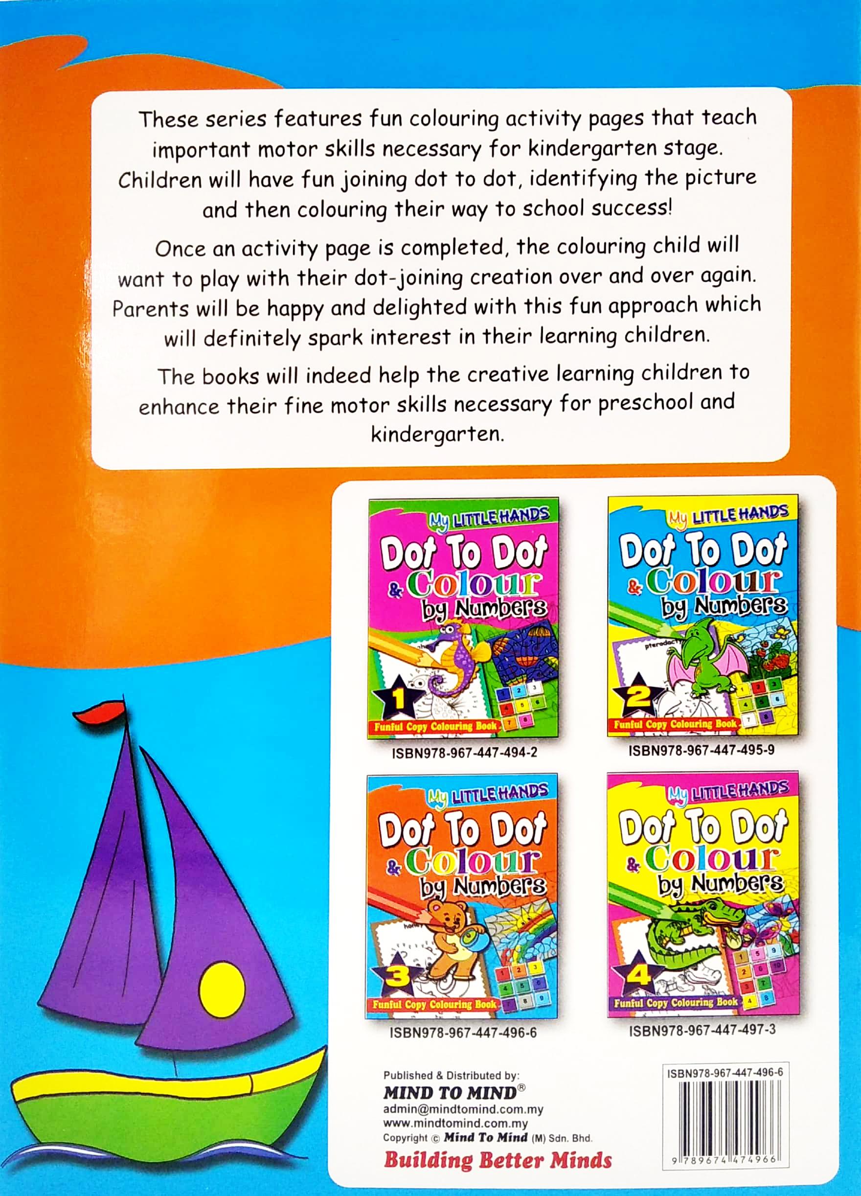My Little Hands: Dot To Dot &amp; Colour By Numbers Book 3