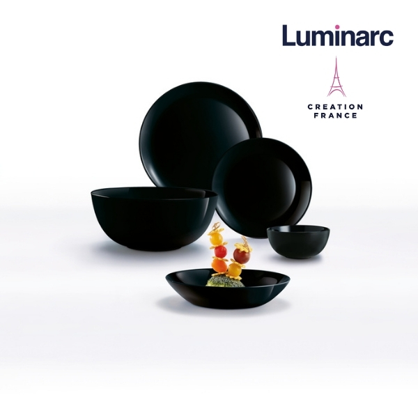 Bộ 6 Chén TT Luminarc Diwali Đen 12cm - LUDIP0861