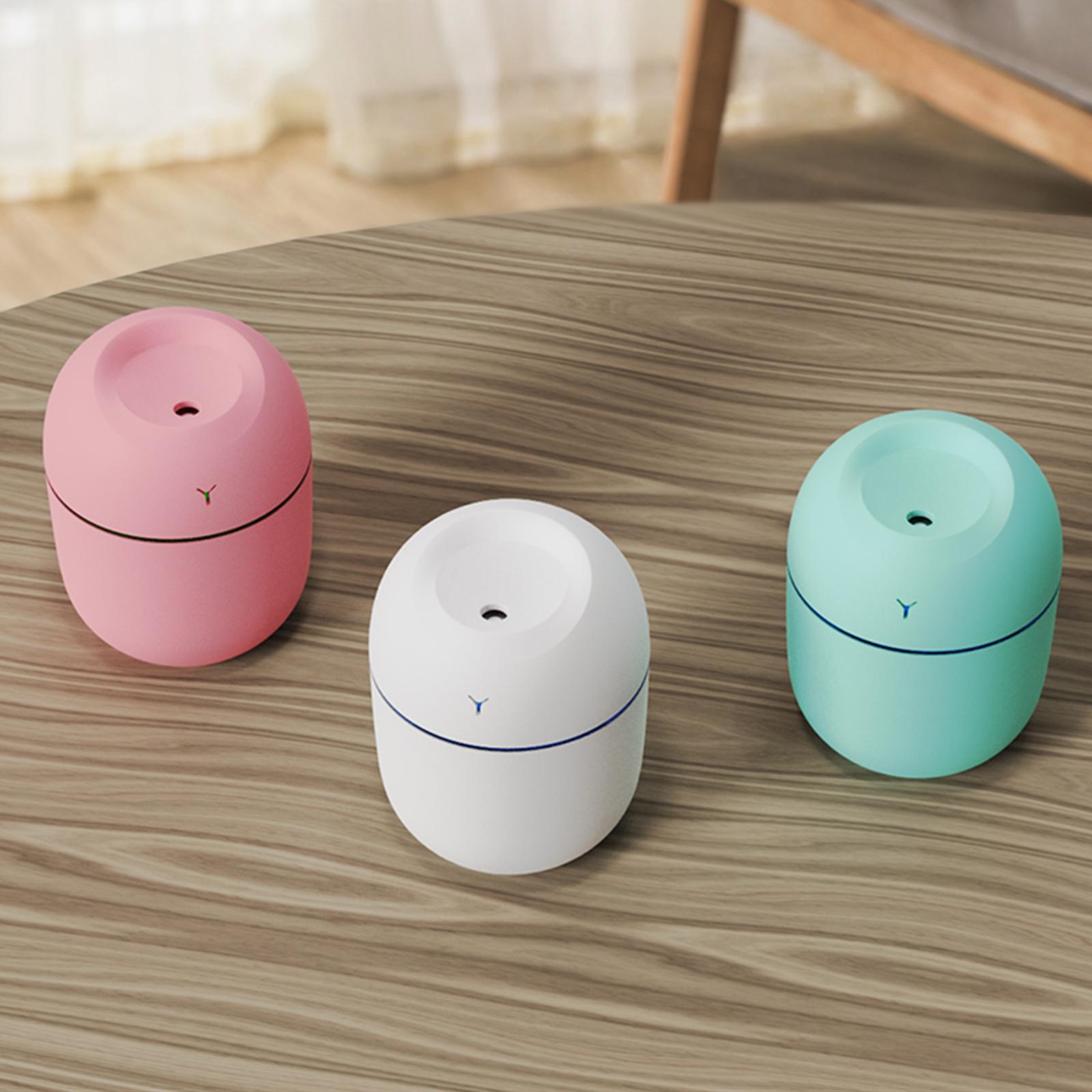 Máy Tạo Độ Ẩm Phun Sương 220Ml Với Đèn Ngủ Bàn Di Động Yên Tĩnh Tự Động Tắt Không Dùng Nước Usb