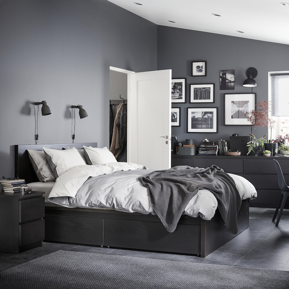 MOLTENI, Giường ngủ 2 hộc tủ, 1m2 - Phong cách Bắc Âu thời thượng hiện đạim