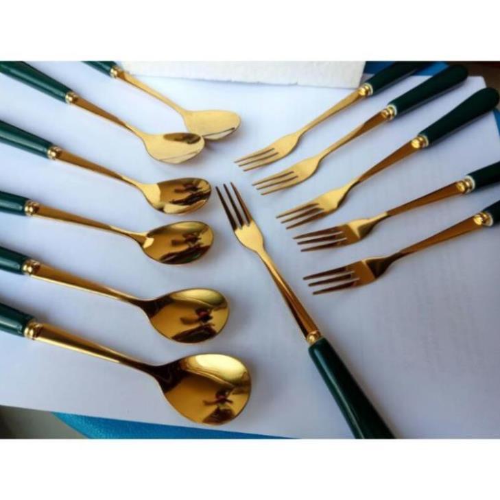 Bộ giỏ sứ thiên nga lục ngọc bảo kèm thìa hoặc dĩa
