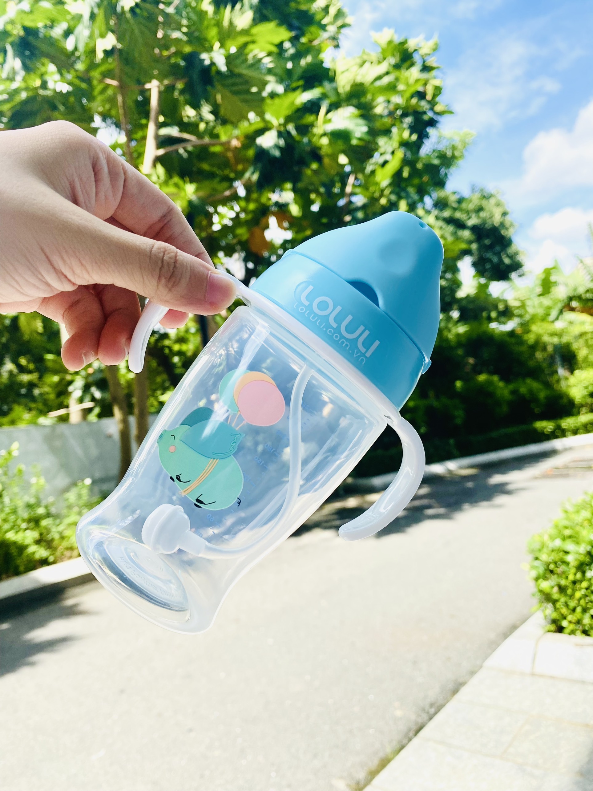 Bình tập uống nước Loluli nhựa PP 280ml