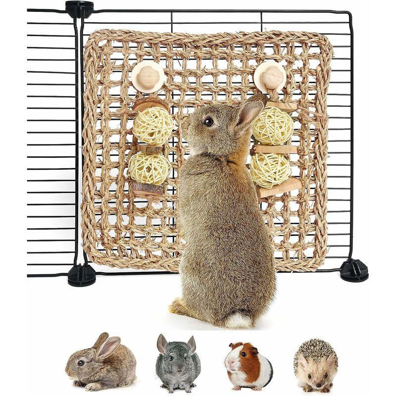 Hình ảnh Đồ chơi cho chuột đồng, phụ kiện thỏ, thảm que với đồ chơi nhai, phụ kiện gặm nhấm cho động vật nhỏ,