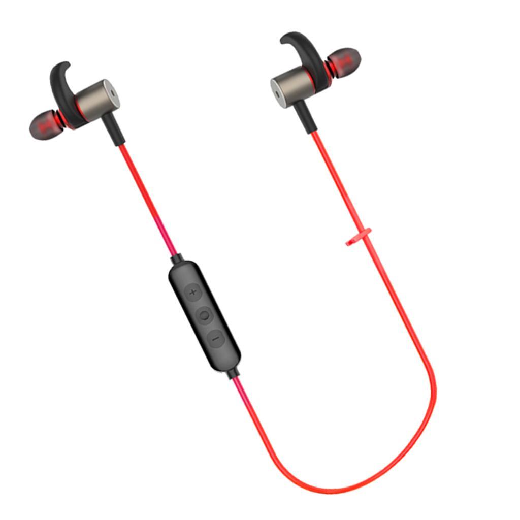 4.1 Magnetic Sweatproof Stereo Bluetooth Earphones for Sports With Mic