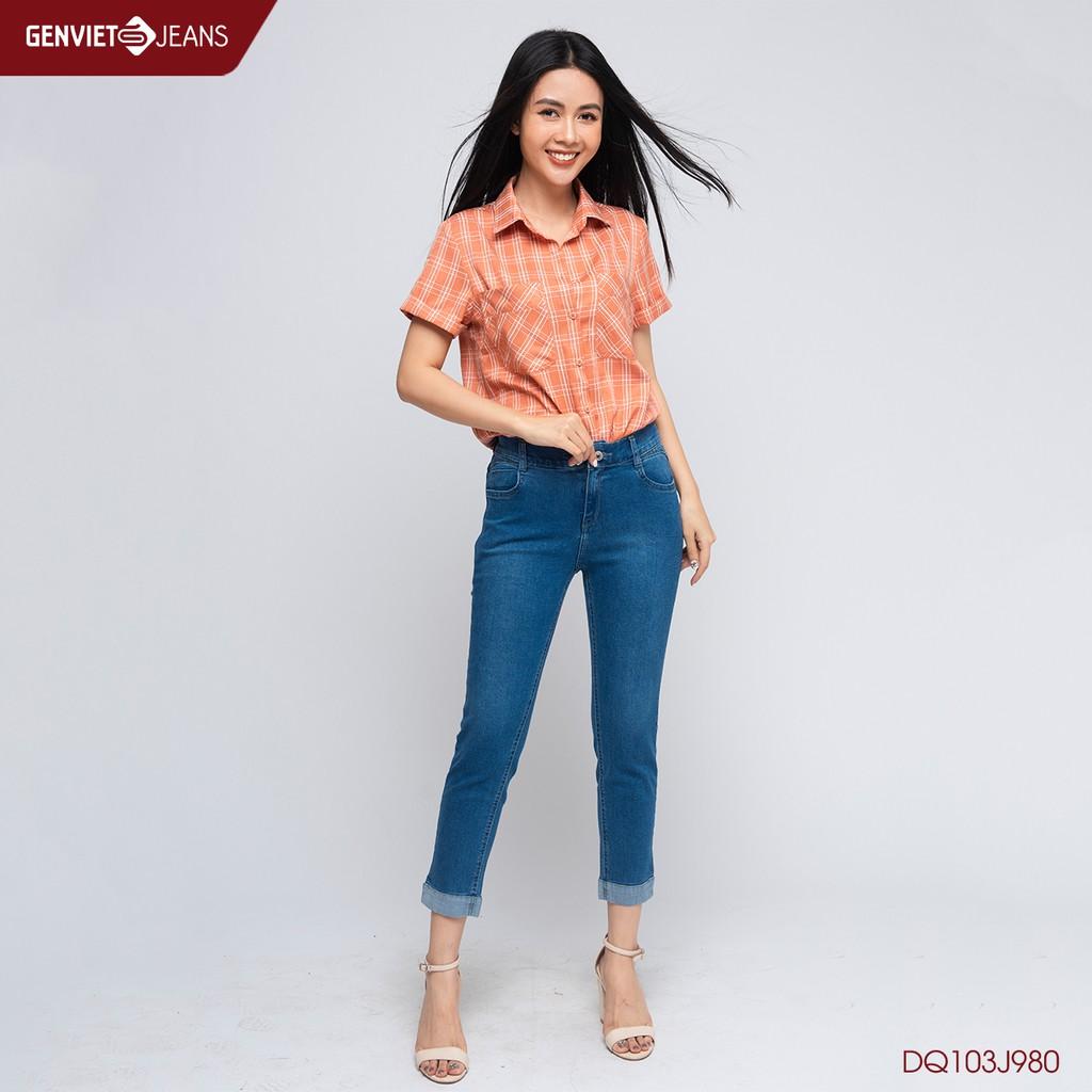 Quần dài jeans nữ DQ103J980 GENVIET