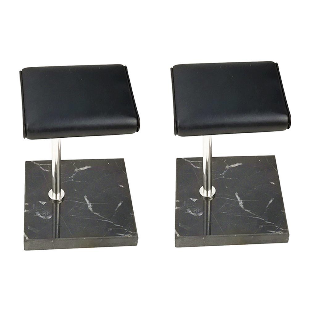 Black Marble Base &amp; PU Watch Holder Stand for Display