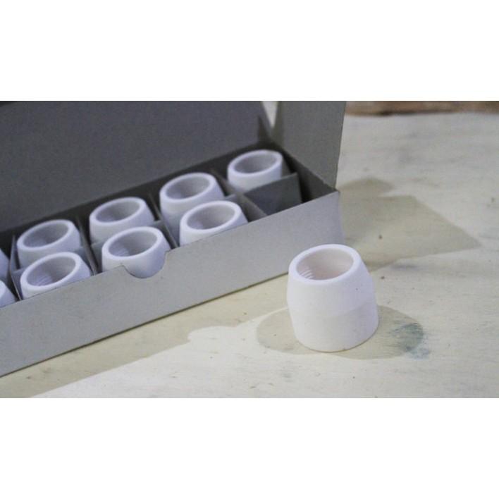 Chụp khí cắt plasma P80 - Sứ cắt plasma P80 loại tốt có viền kim loại bảo vệ sứ