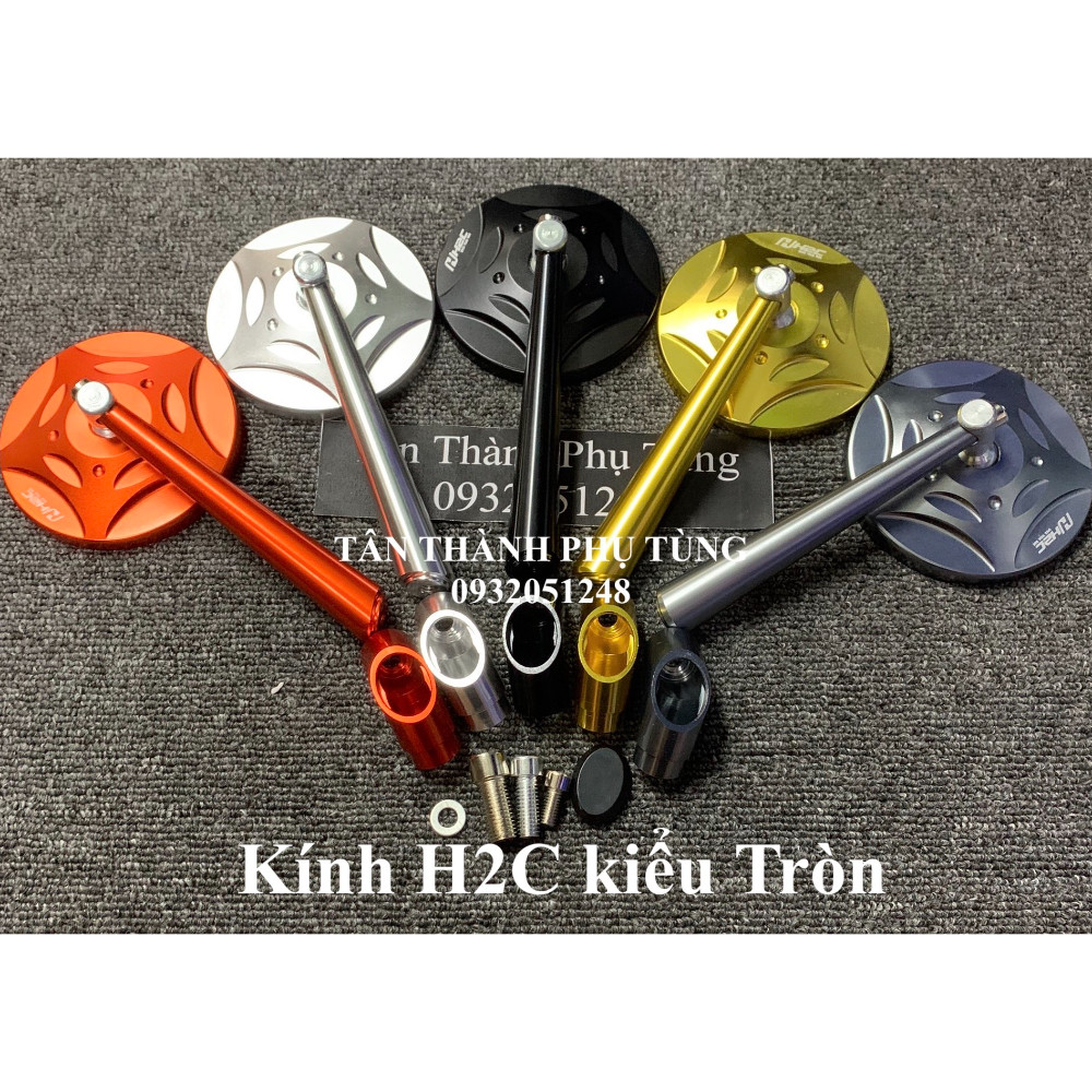 Kính chiếu hậu dành cho H2C nhôm CNC kiểu tròn