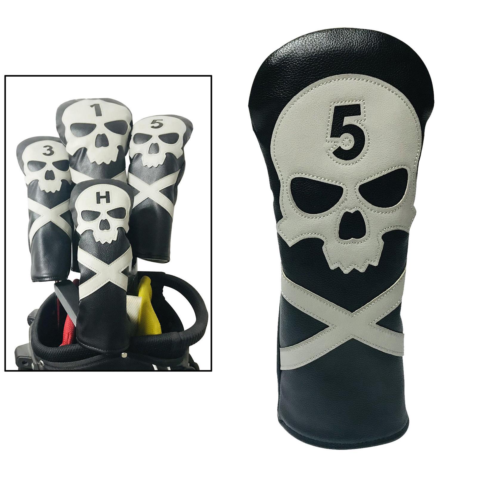 2 Pieces Golf Head Cover Club Headcover Protector Golfer Equipment