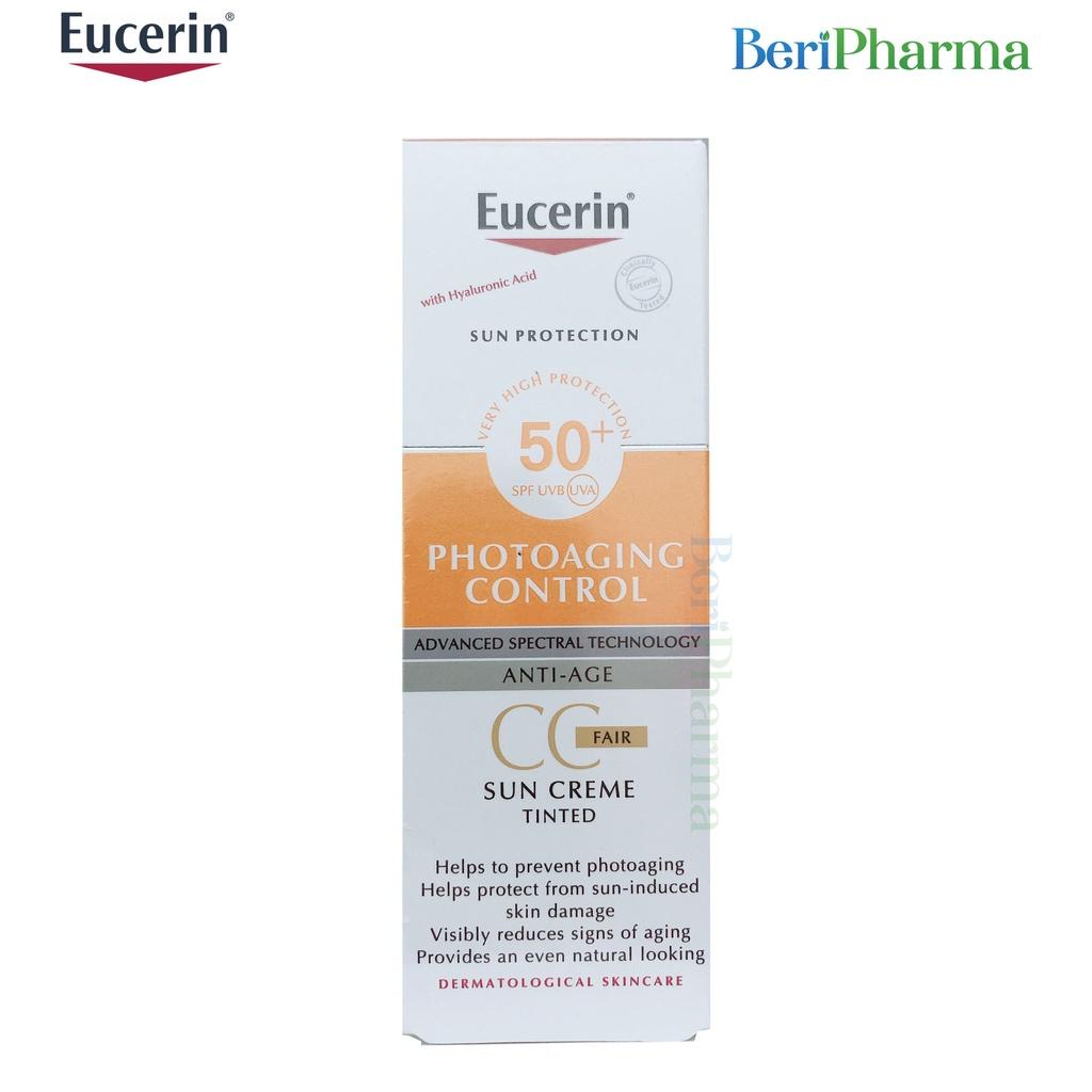 Eucerin Kem Chống Nắng Sun Creme Tinted Cc Fair Spf50+ 50ml