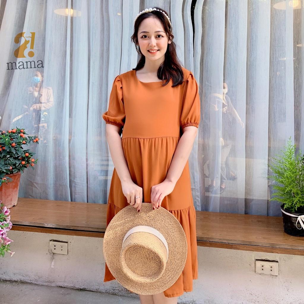 Váy bầu thiết kế dự tiệc công sở 2MAMA suông đuôi cá V12