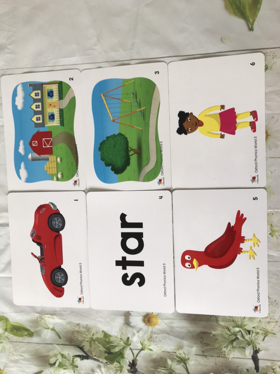 Flashcard dành cho giáo trình OXFORD PHONICS WORLD 5- 96 thẻ ép plastic bền đẹp