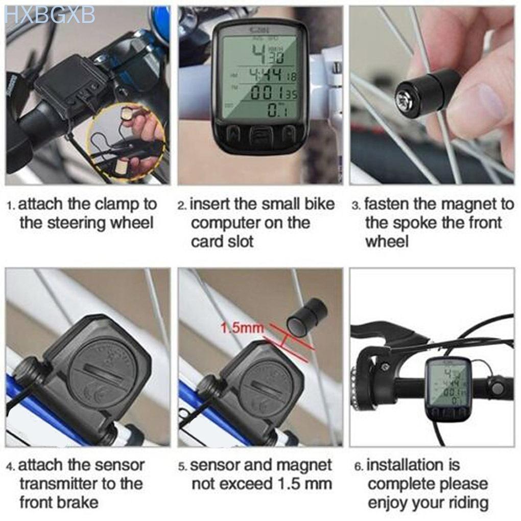 Bike Speedometer Odometer LCD Display Digital Cycling Computer Auto Power Off with Backlit