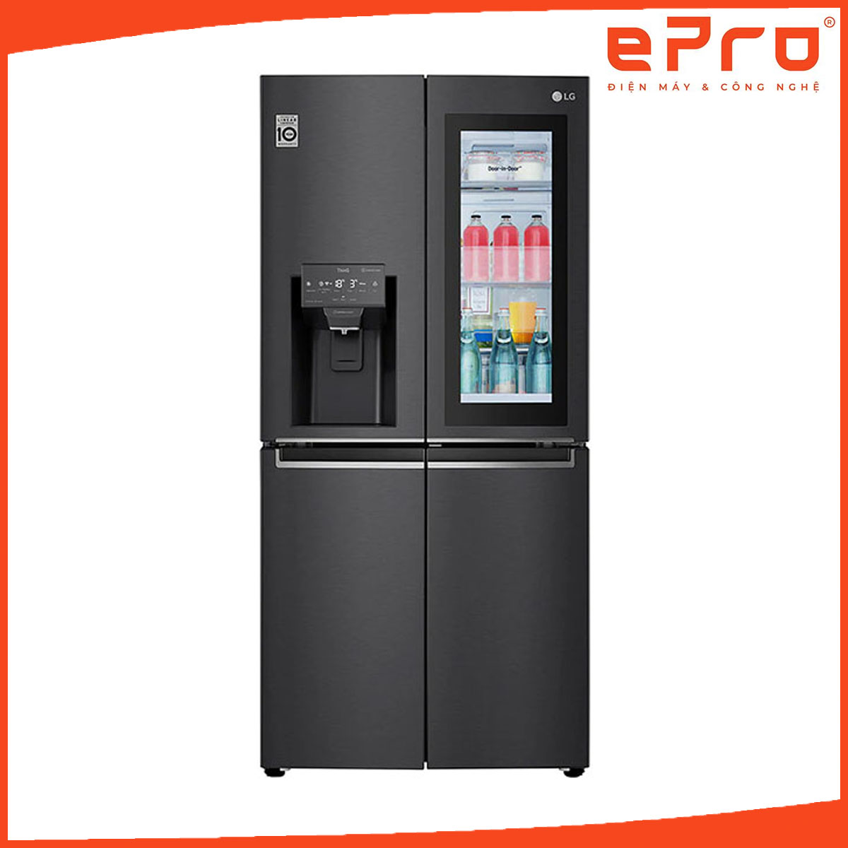 Tủ lạnh LG Inverter 496 lít GR-X22MB - Hàng chính hãng - Giao HCM và 1 số tỉnh thành