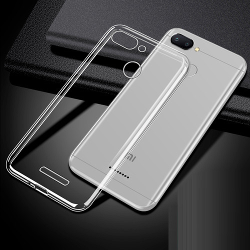 Ốp lưng dẻo silicone trong suốt dành cho Xiaomi Redmi 6