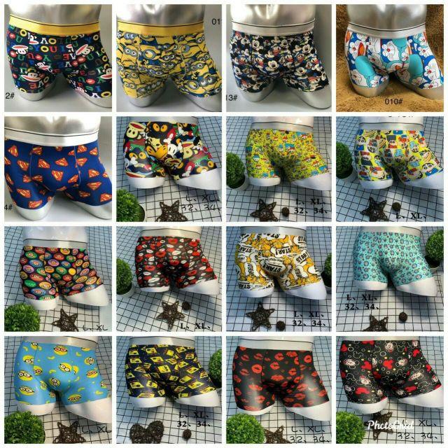 QUẦN SỊP LỤA NAM IN HÌNH CAO CẤP