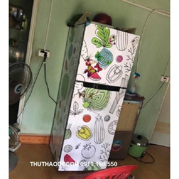 COMBO 3 TẤM GIỐNG NHAU - Decal dán kính tủ lạnh