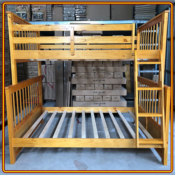 Giường 2 tầng màu vàng Tundo trên 1m2 dưới 1m4