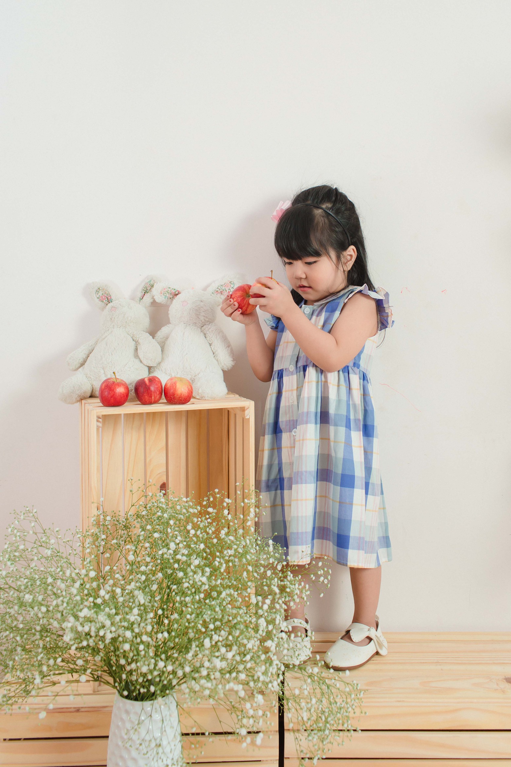 Đầm ca rô Vintage Dành Cho Bé Từ 1 Đến 6 Tuổi