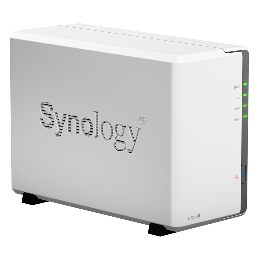 Ổ Cứng Mạng Synology NAS DS218j (Trắng) - Hàng Chính Hãng