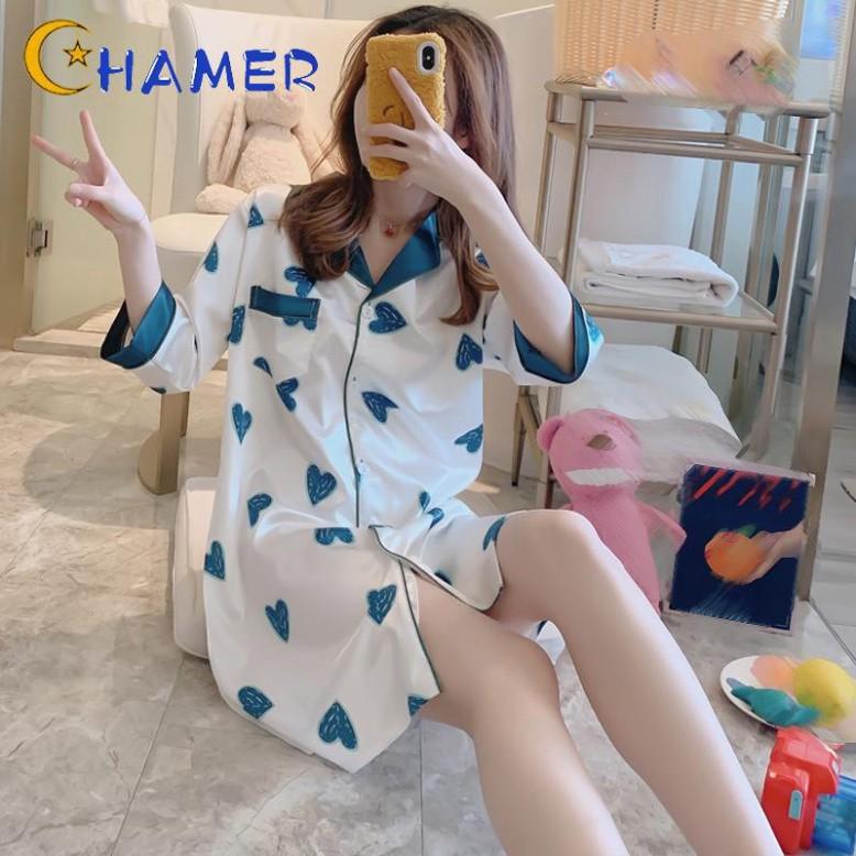 Đầm Ngủ Pijama Mặc Ở Nhà Cho Nữ