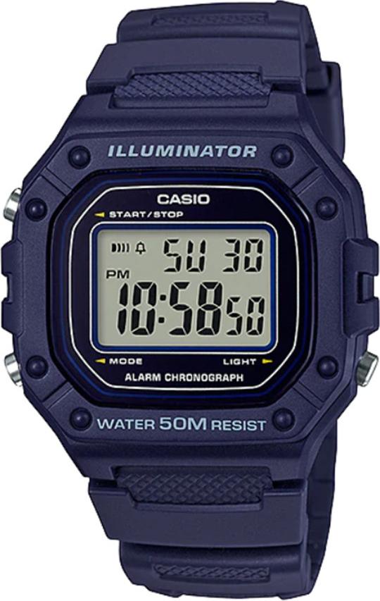 Đồng hồ nam dây nhựa Casio W-218H-2AVDF