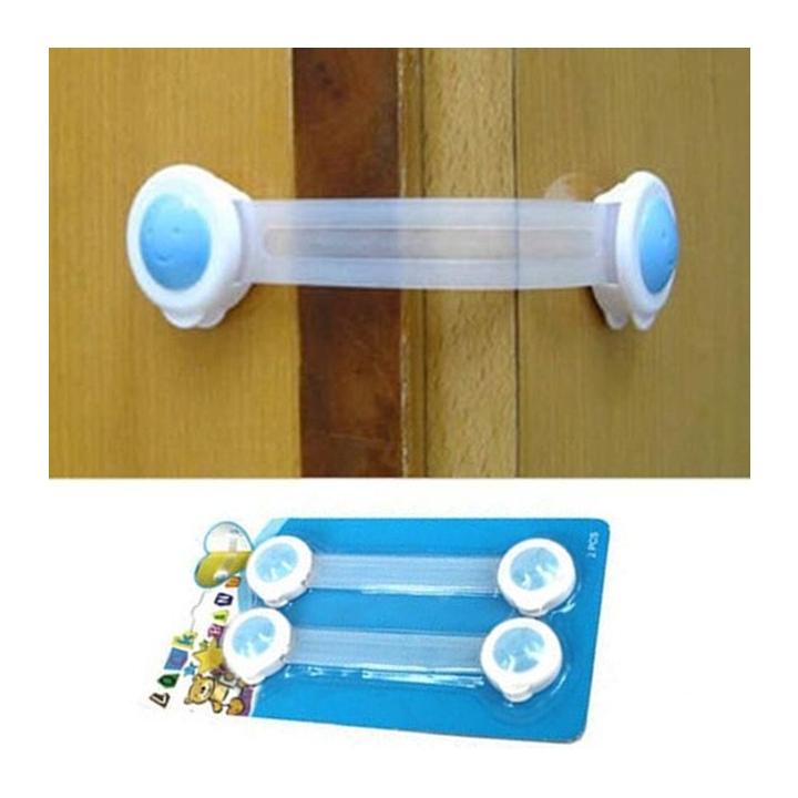 COMBO 4 DÂY KHÓA CHẶN CỬA TỦ, TỦ LẠNH, NGĂN KÉO AN TOÀN CHO BÉ - Màu ngẫu nhiên